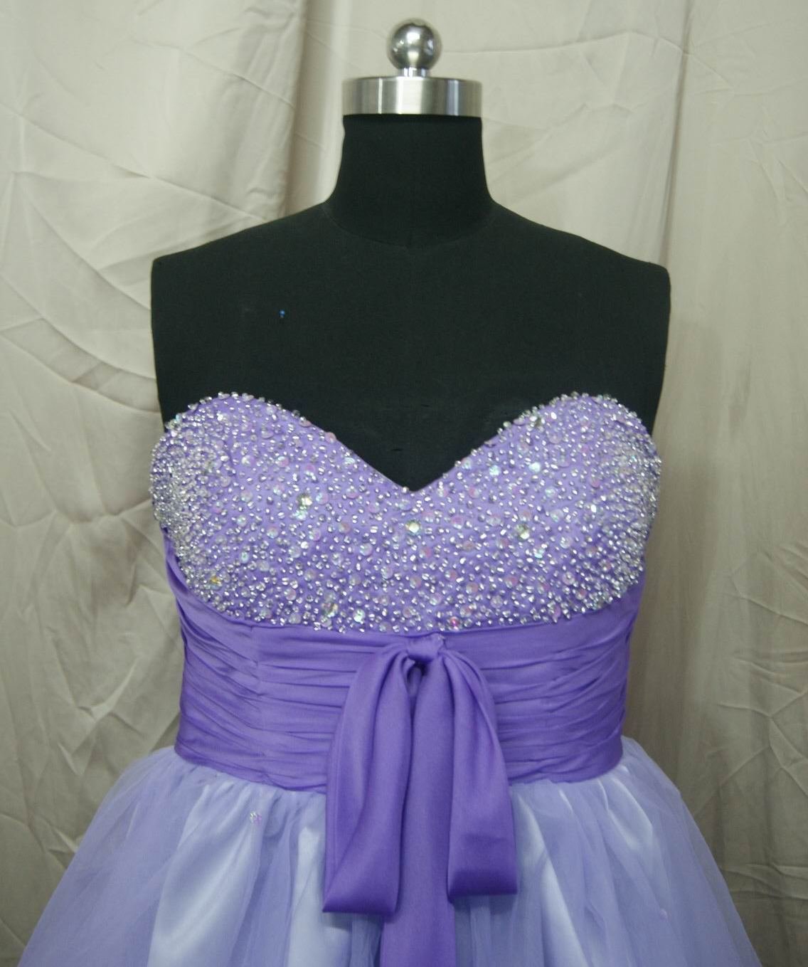 short purple prom dresses